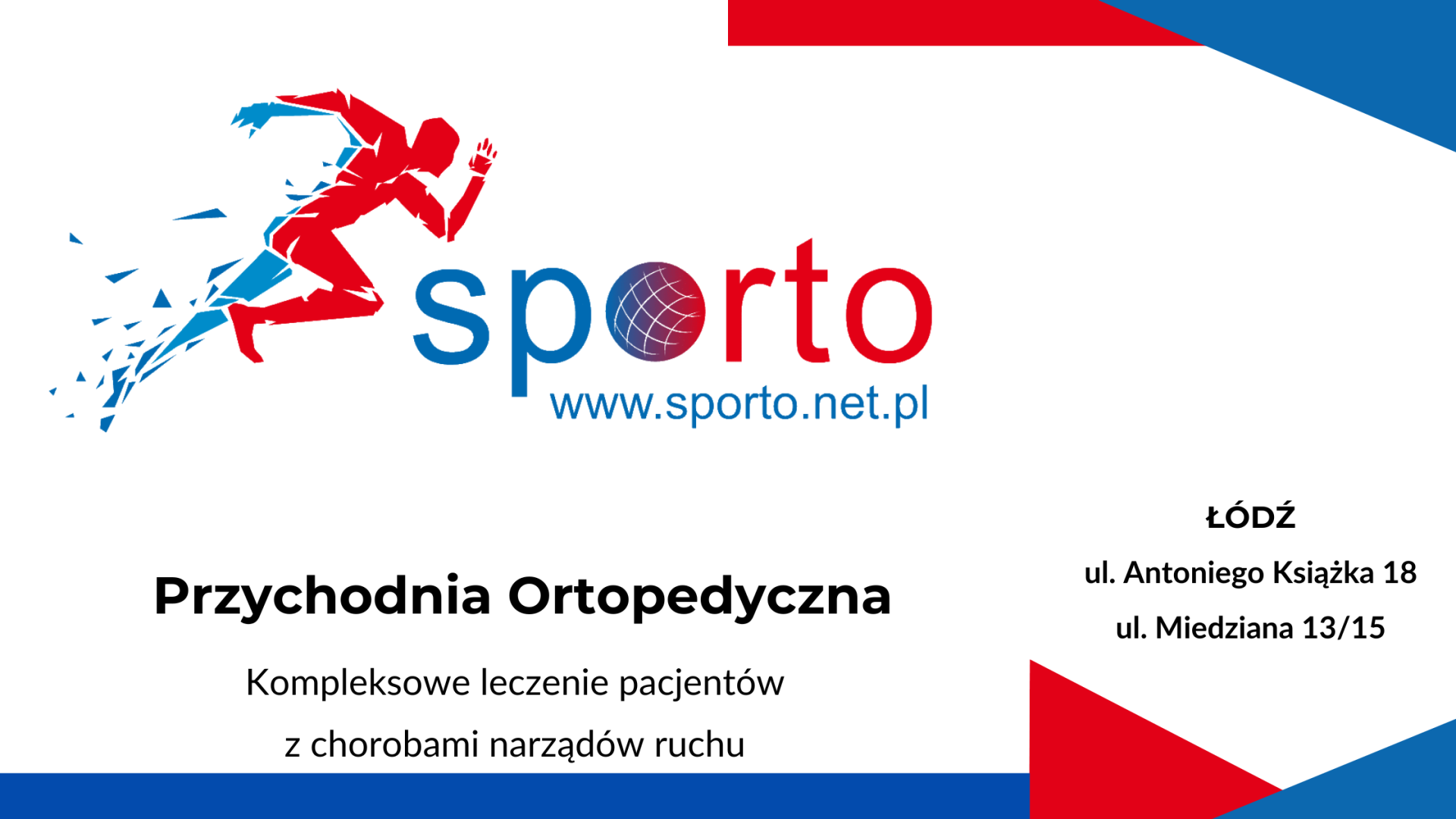 Banner przychodnia ortopedyczna